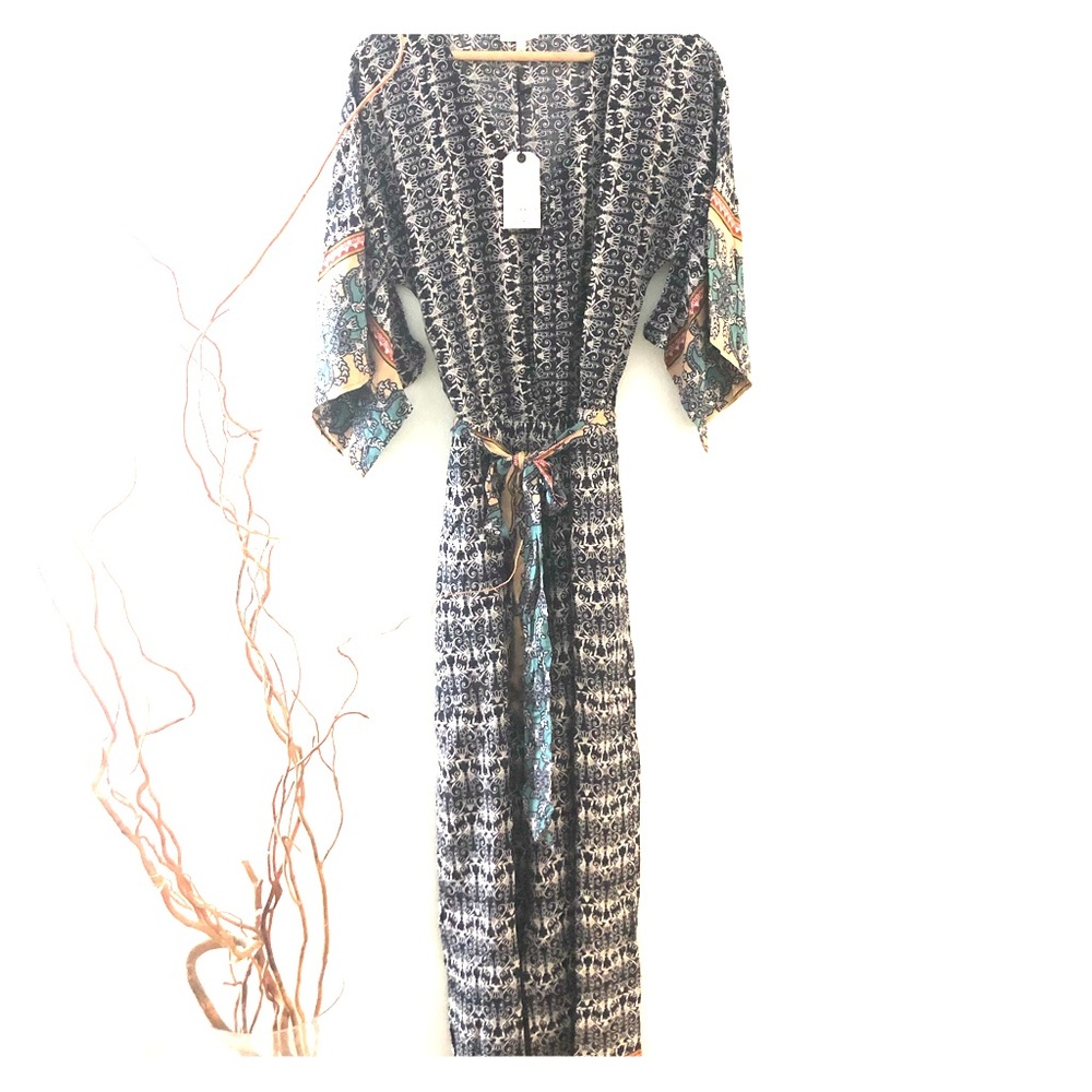 Navy Boho Jumpsuit